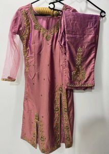 Pink Bridal Pant Suit