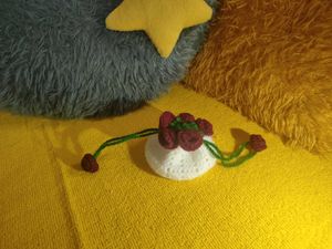Viral Crochet Rose potli Pouch/earpodes pouch
