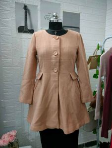 Elegant Blush Flare Coat