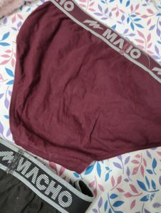 Maroon Cotton brief