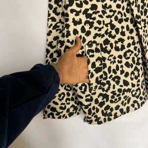 Leopard Print Fleece Jacket