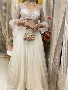 White Bridal Lehenga Choli