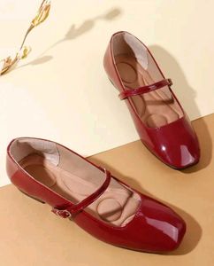 Red Mary Jane Ballerinas