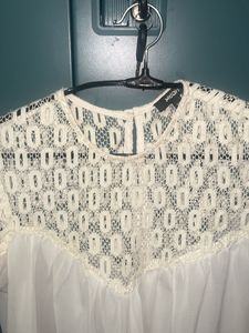 Lace detail top