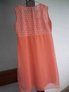And Peach Colour Dress