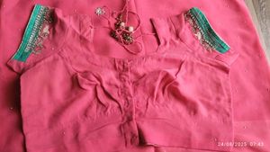 Elegant Pink Saree