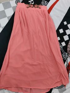 Pink Maxi Skirt