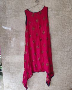 Magenta/Fusha Highlow Kurta