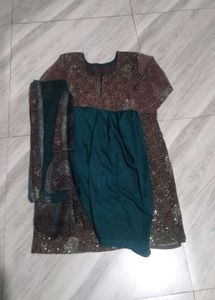 Tailored sequins Net kurta set