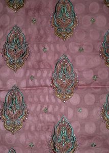 Unstitched Kurta With Pure Chiffon Dupatta