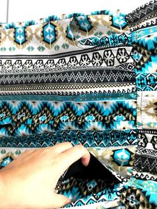 Patterned Sleeveless Jumpsuit