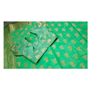 Green Banarasi Silk Saree