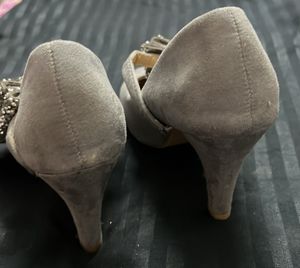 Grey Bow Heels ,
