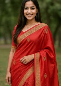 Brand New 🆕 Beautiful 😍 Embroidery Saree