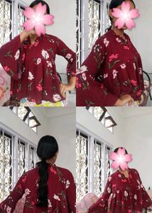 Floral Korean Top 🌸