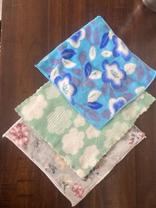 Floral Washcloths - Set of 3