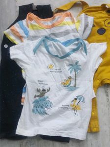 8 piece Baby Rompers - Cute Overalls Set