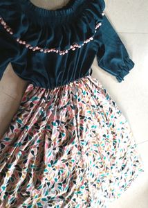 Knee Length Western Frock