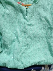 Sea Green Colour Kurta