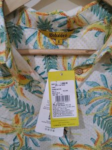 Tropical Print Sleeveless Dress