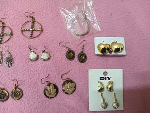 Mixed Boho Silver And Gold Earrings 🪷
