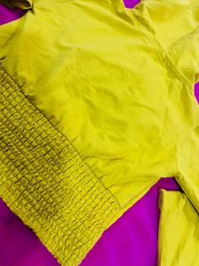 Yellow Bell Sleeve Top