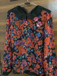 Printed Floral Blouse Top