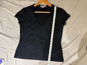 Black V-Neck Tee