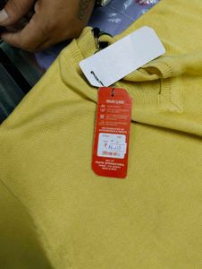 Yellow V-Neck T-Shirt