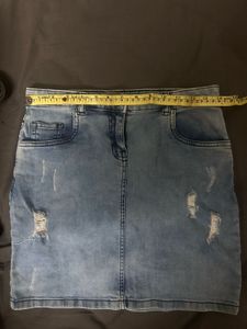 Denim Mini Skirt