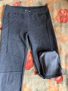 Gray fleeced Athleisure Pants 🪢