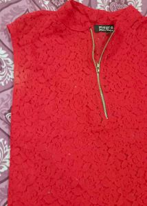 Red Colour Top For Women