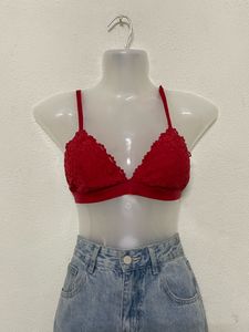 H&amp;m Red Lace Bra