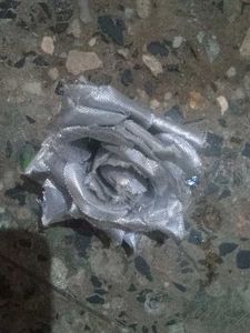 Rose Silver Hair Clip