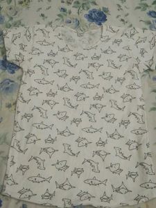 Shark Print T-Shirt