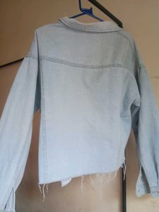 distressed denim jacket