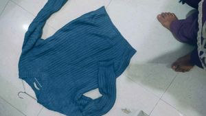 Blue Knit Sweater