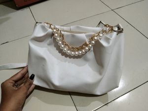 White Beautiful Handbag