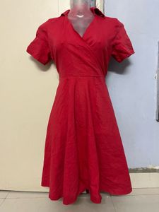 Pintrest Red Wrap Dress