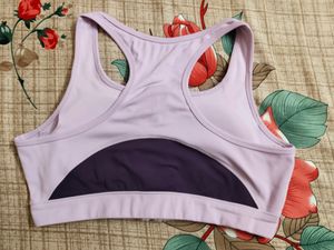 Medium Impact Padded Sports Bra In Wine Colour
