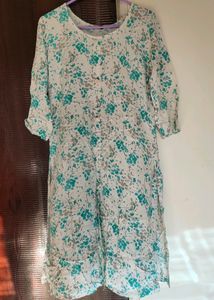 Kurti White N Blue