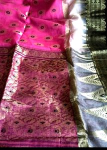 Bengal handloom Tussar Saree Without blouse Piece