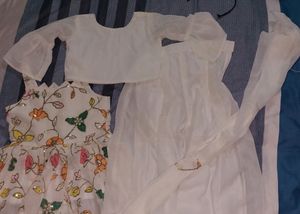 Kurta Pyjama Set Duppata White Squnce Bust Size Is