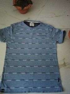 blue striped tshirt