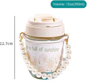 Cute Asthetic Glass Tumbler