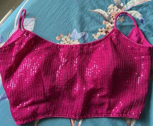 Sequin Pink Sexy Blouse