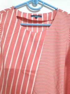 Brand New Striped Tie-Waist Top