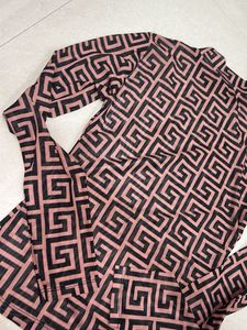 Patterned Long Sleeve Top