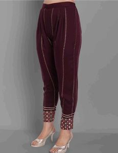Elegant Plum Embroidered Salwar Kameez