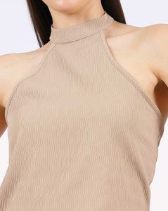 Halter Neck Short Top with Pants